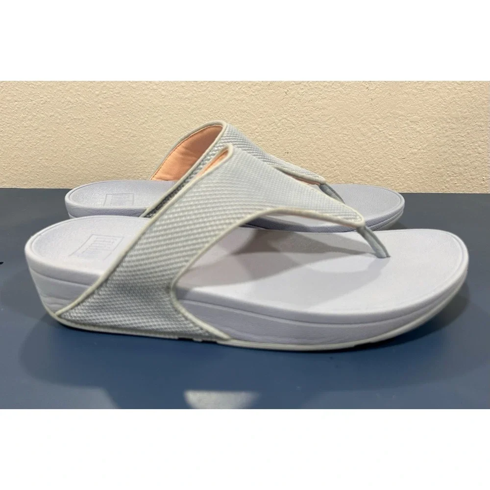 Fitflop Lulu Blue Womens Sz 11‎ Thong Sandals